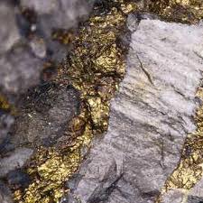 Gold in rock